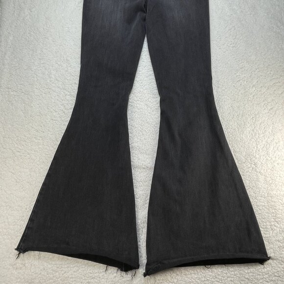 Judy Blue Jeans Women 5/27 Black Fade Denim High Rise Super Flared Leg 26x31 - Picture 5 of 14